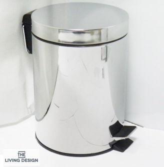 PAPELERA BAÑO PEDAL 8 L. INOX TLD 2